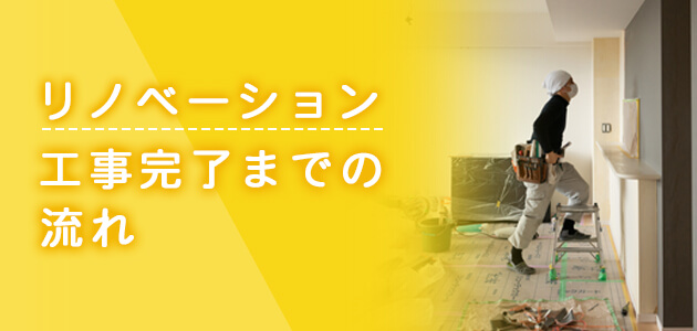 リノベーション工事完了までの流れ